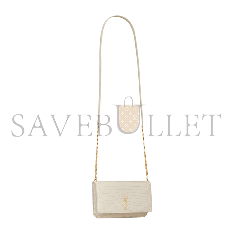 YSL CASSANDRE PHONE HOLDER IN SHINY CROCODILE-EMBOSSED LEATHER 635095DND1J9207 (18*11*2.5cm) YSL CASSANDRE PHONE HOLDER IN SHINY CROCODILE-EMBOSSED LEATHER 635095DND1J9207 (18*11*2.5cm)